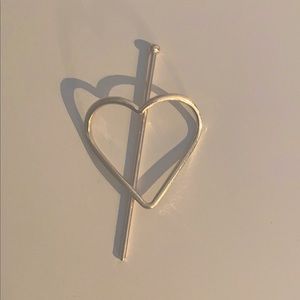 heart decor hairpin